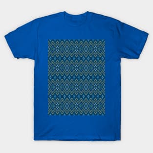 Blue Aztec Pattern T-Shirt